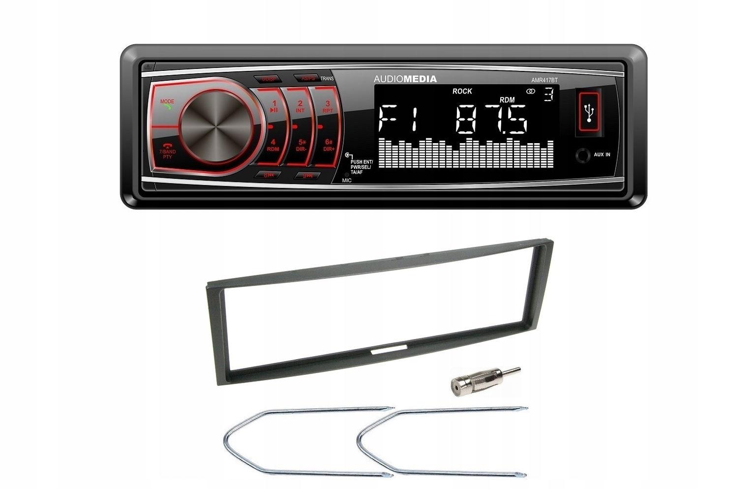 Audiomedia AMR417BT Usb rádio Aux Renault Clio 3