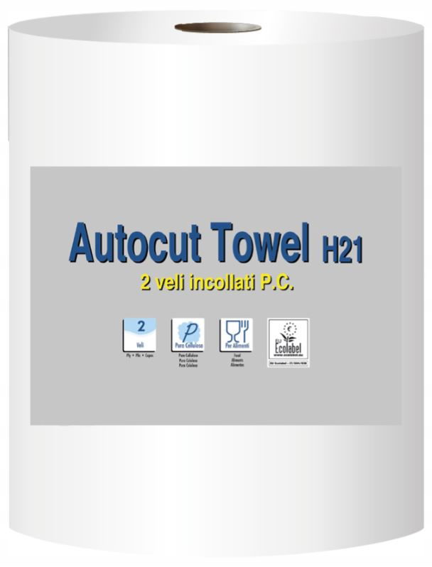 Autocut Towel – Neprašný 2-VRSTVOVÝ Biely Čistiaci Prostriedok – Celulóza – 130 M