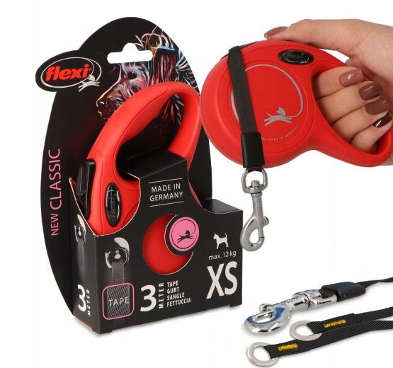 Automatické vodítko Flexi s páskou 3 m Xs