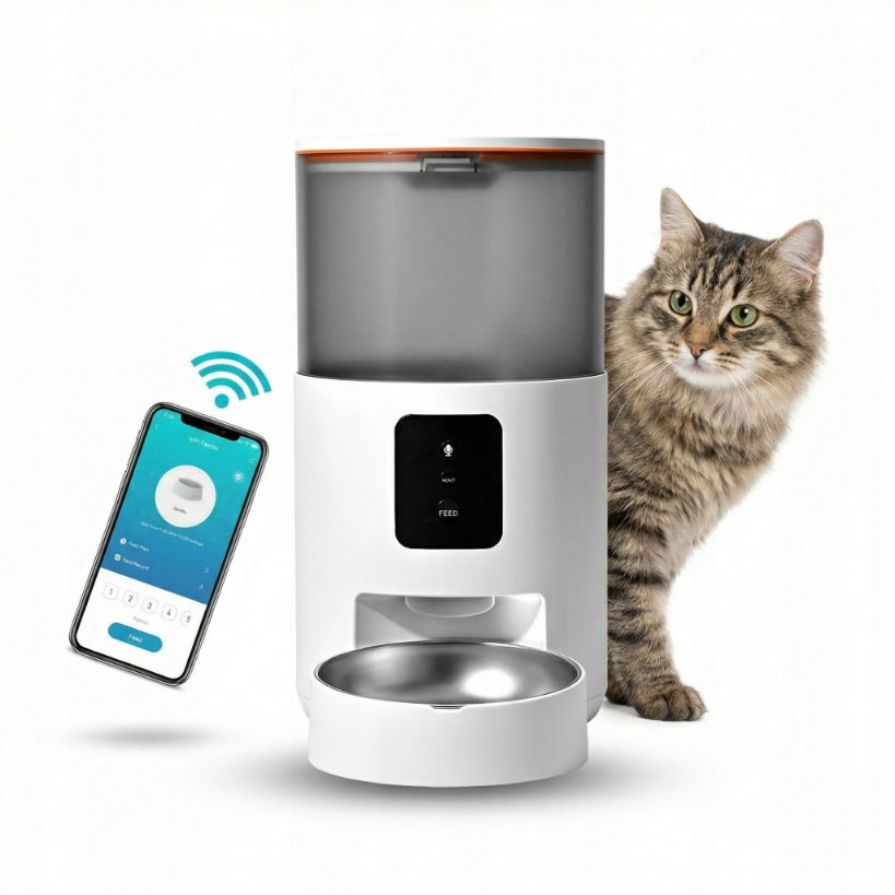 Automatický Dávkovač Krmiva Pre Mačku A Psa, Podávač Krmiva 3 L Wifi