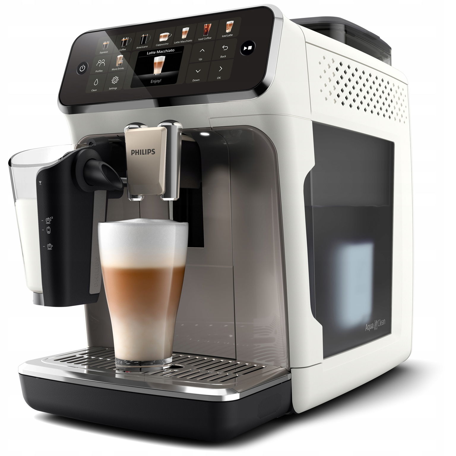 Automatický kávovar na espresso Philips EP5545/70 1500 W biely