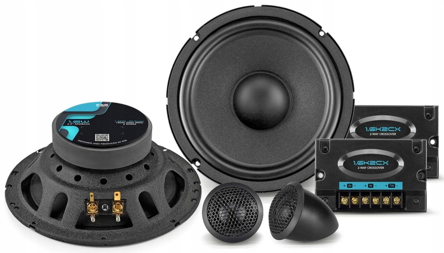 Automobilové reproduktory Esb 1.6K2X 165 mm 16,5 cm 2x90W 4 Ohm Audio Systém