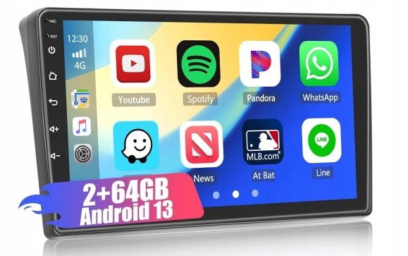 Autorádio 2-DIN Bezdrôtové Carplay 2-DIN 2+64GB