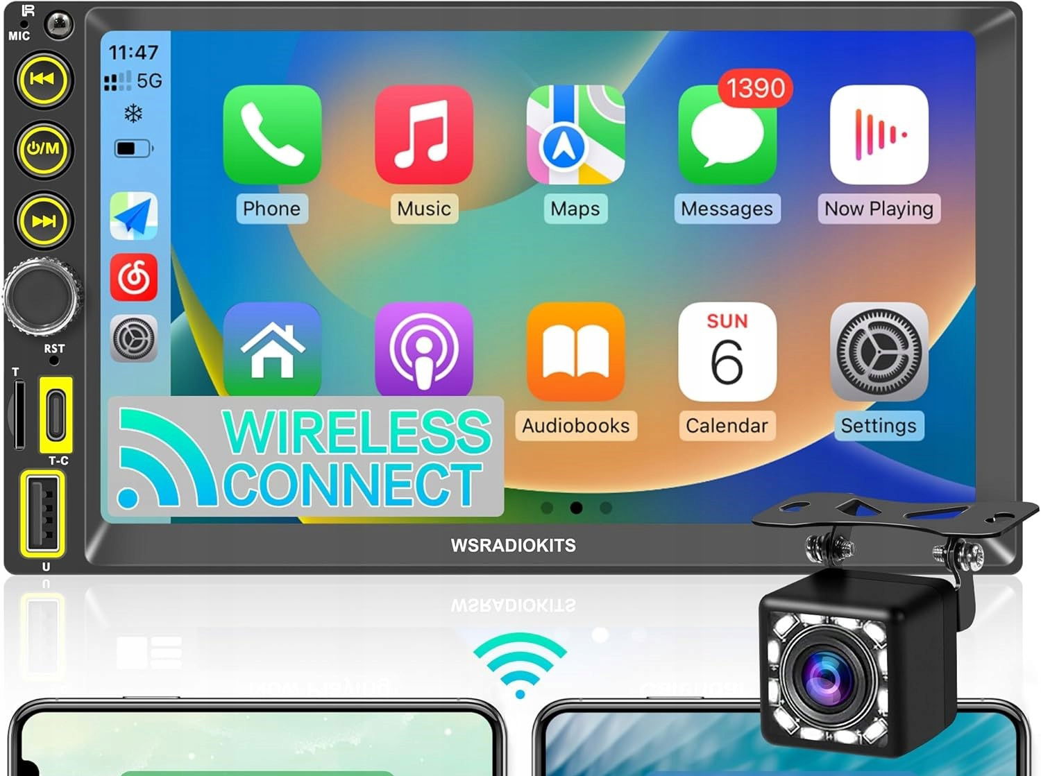 Autorádio Carplay Android Auto Cúvacia Kamera Wsradiokits