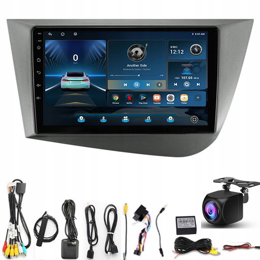 Autorádio Gps Android Seat Leon 2 2005-2012 Carplay 4GB/64GB Sim 8-jadrový