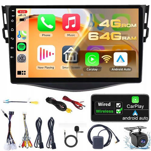 Autorádio Gps Toyota RAV4 2006-2012 Carplay 4GB+64GB Android