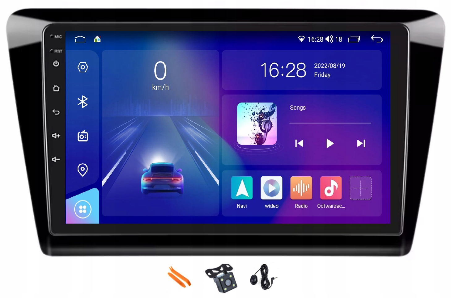 Autorádio Navigácia 128GB Lte Gps Dsp Skoda Rapid 13-20 Android