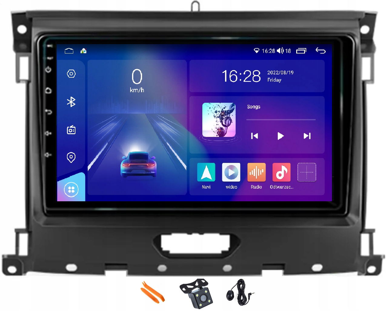 Autorádio Navigácia Gps Lte Ford Ranger 15-22 Android