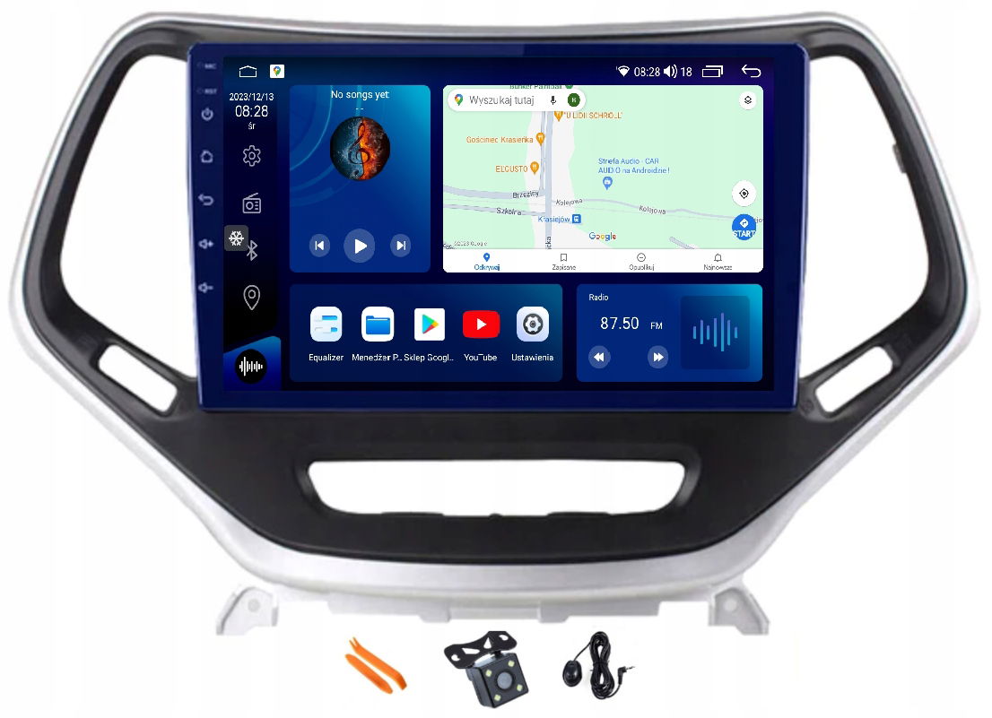 Autorádio Navigácia Ips Gps Jeep Cherokee 5 V Kl 14-19 Android