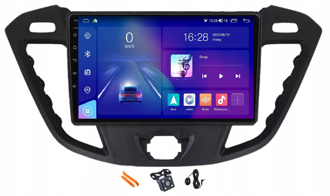 Autorádio Navigácia Lte 64GB Gps Dsp Ford Transit 6 7 13-18 Android