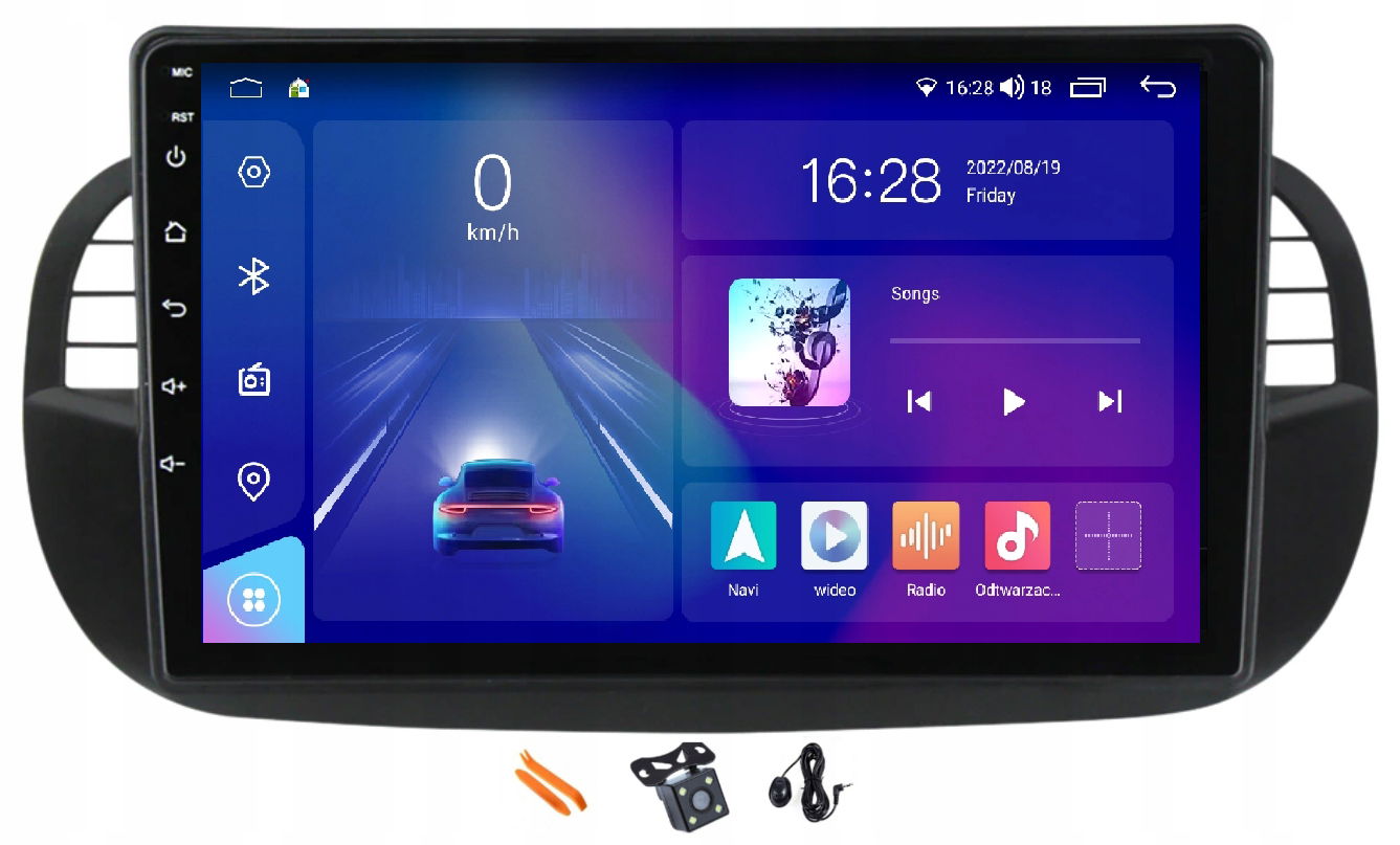 Autorádio Navigácia Lte Fiat 500 07-15 Android