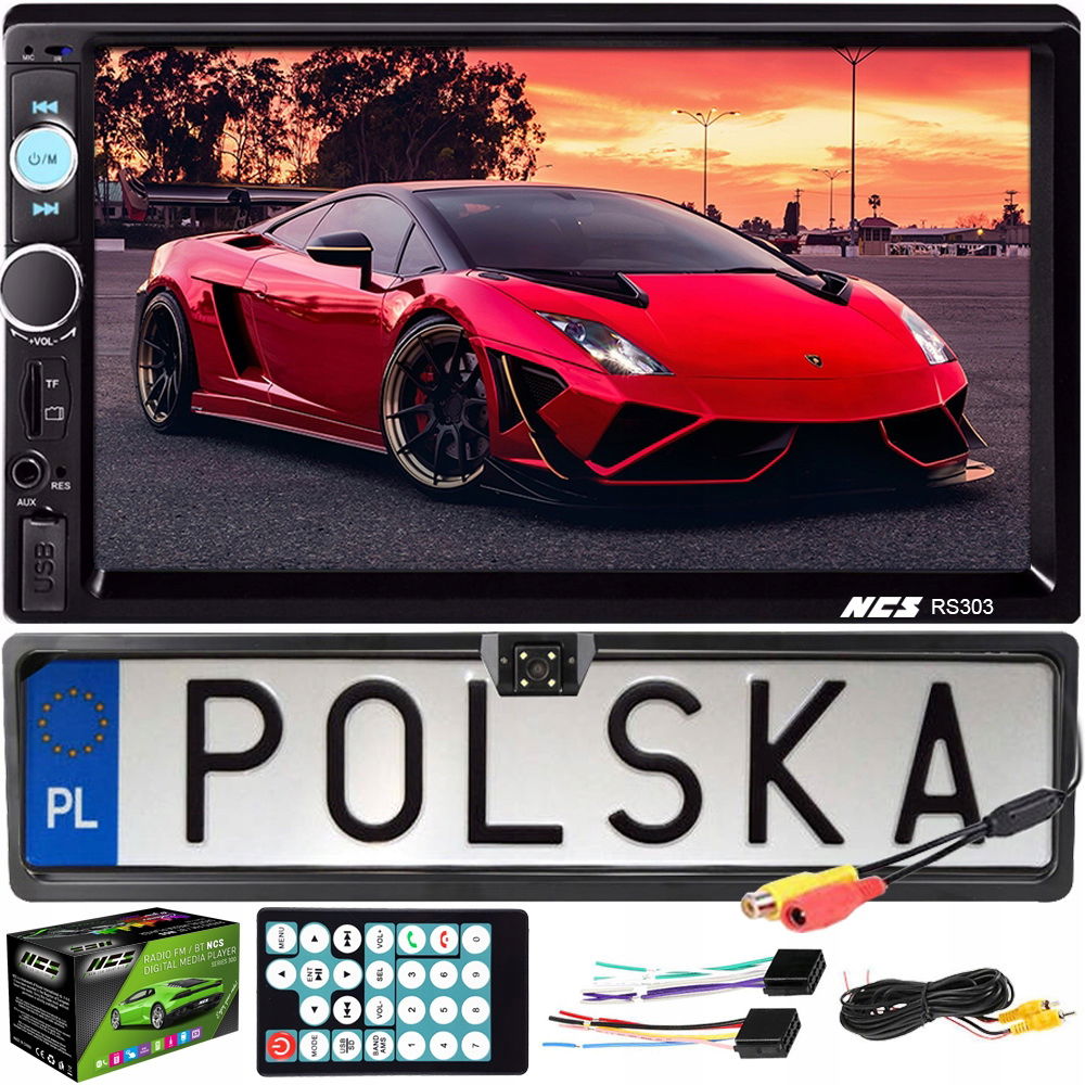 Autorádio Obrazovka 7' 2DIN Usb Kamera Sd Bt
