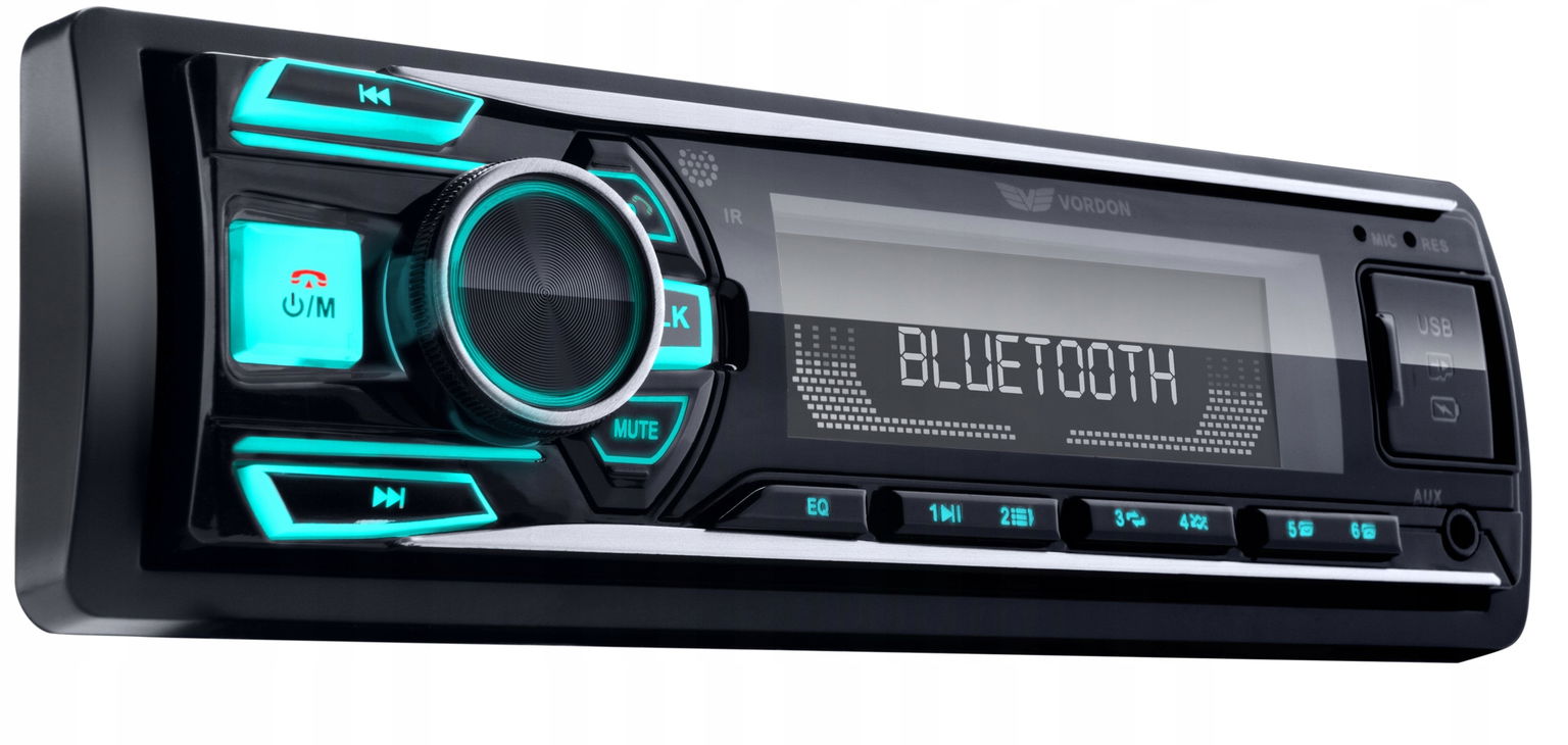 Autorádio Vordon HT-199 Multicolour Bluetooth Usb Sd Rds 1DIN