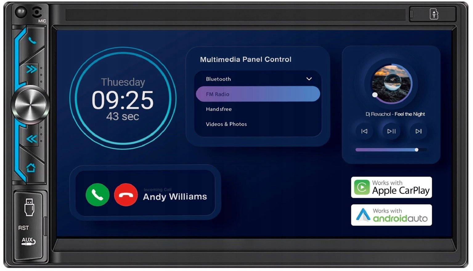 Autorádio Vordon HT-930 York Bluetooth Pilot