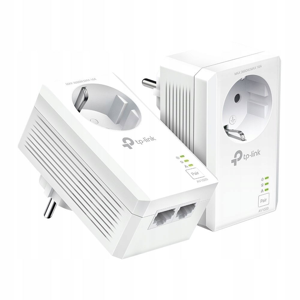 AV1000 2 Powerline Štartér KIT/2-PORT Gigabit Passthrough