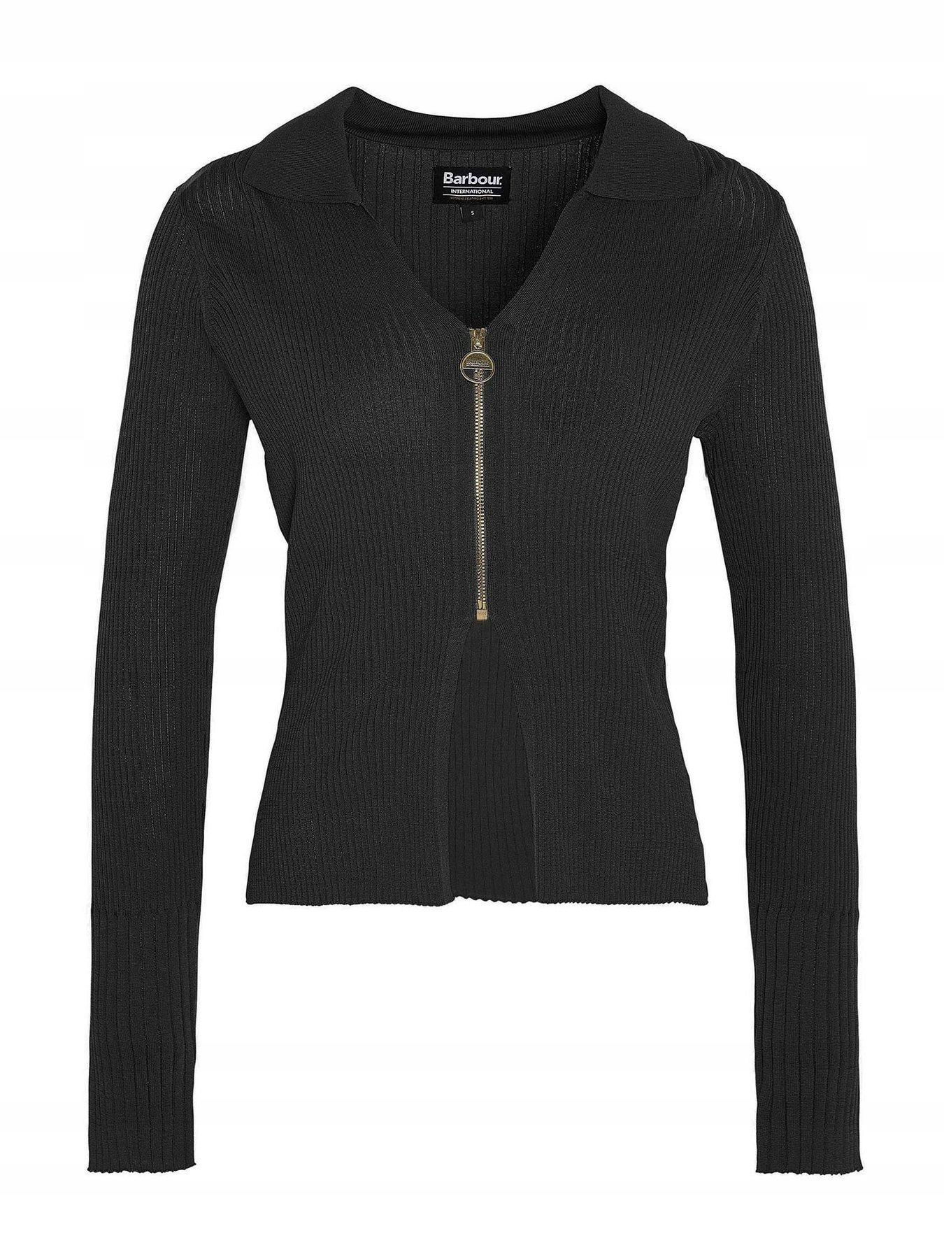 Barbour Rebrovaný Sveter Na ZIPS34
