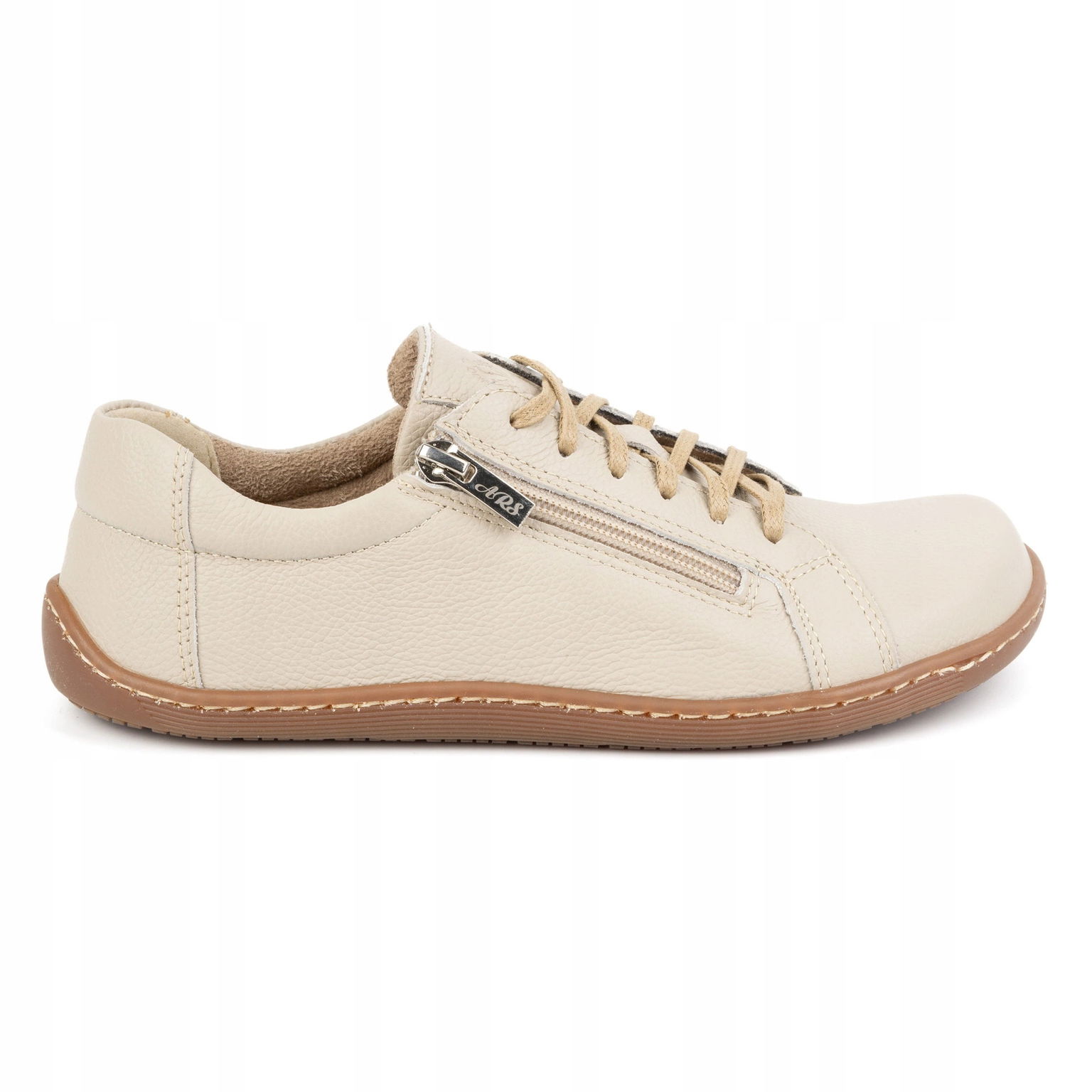Barefoot kožené topánky zero drop minimalistické 1243 béžové 42