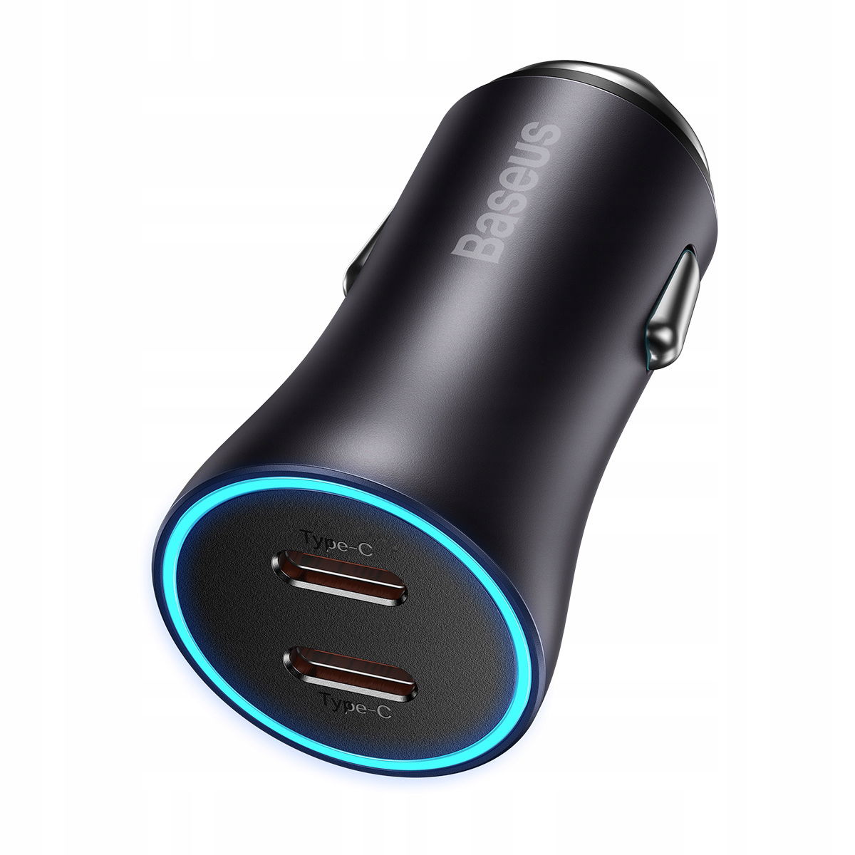 Baseus Golden Contactor Pro nabíjačka do auta 2x Usb-c 40W šedá (CGJP0