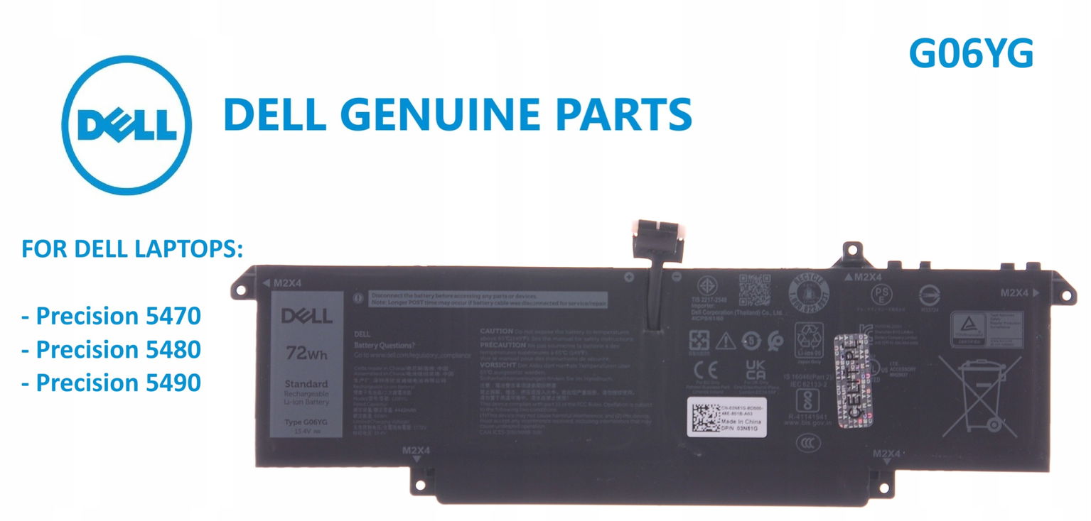 Batéria Dell Precision 5490 G06YG
