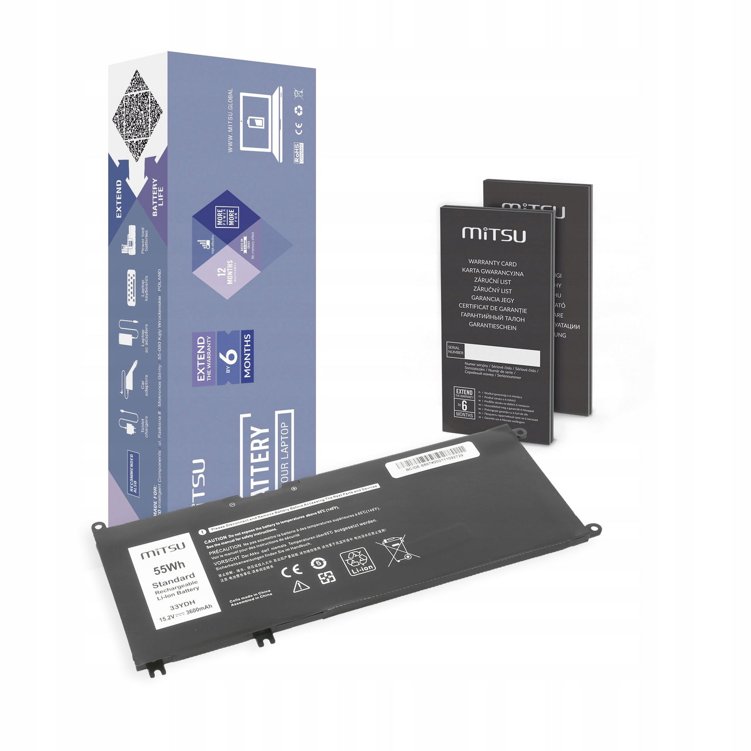Batéria Mitsu pre Dell Inspiron 15 5587, 7588