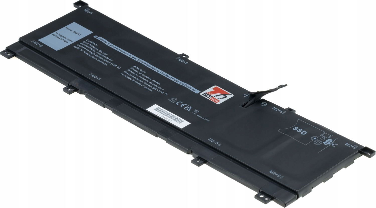 Batéria T6 Power pre notebook Dell Tmfyt