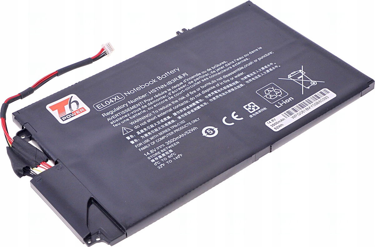 Batéria T6 Power pre notebook Hp EL04052XL