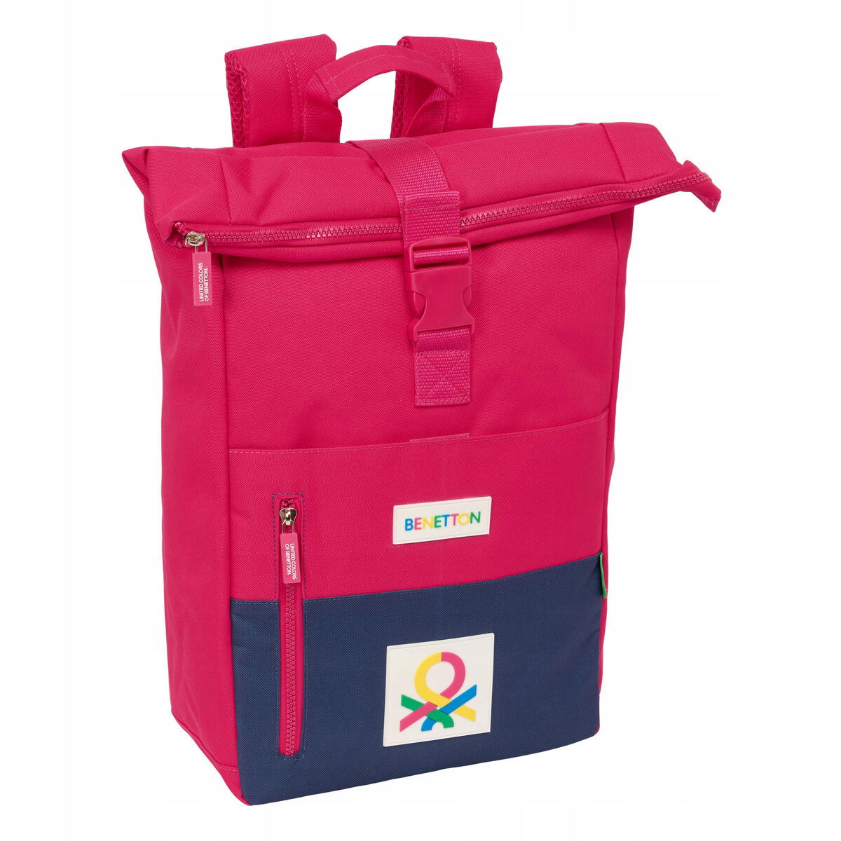 Batoh Casual Benetton Cherry čerešňový, tmavomodrý