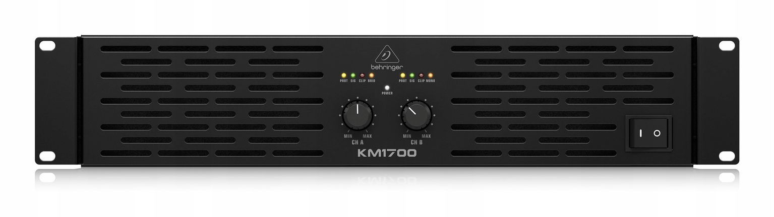 Behringer KM1700 audio zosilňovač Prezentácia/scéna Čierna
