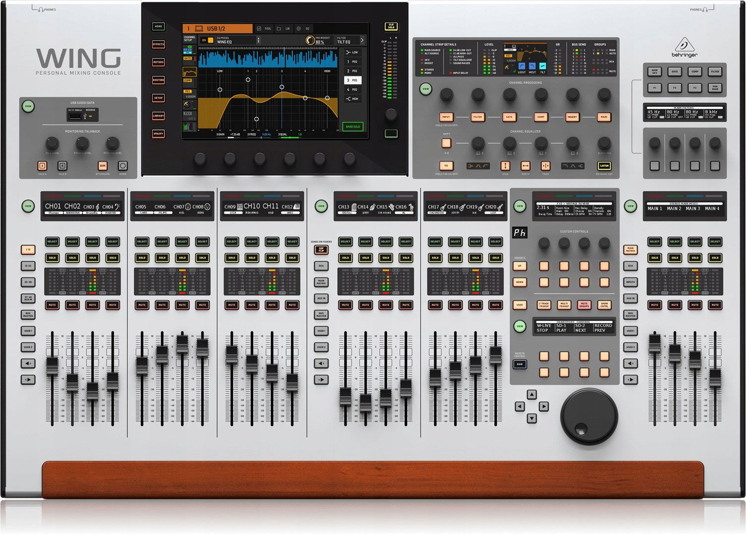 Behringer Wing audio mixér 48 kan. 10 20000 Hz strieborný
