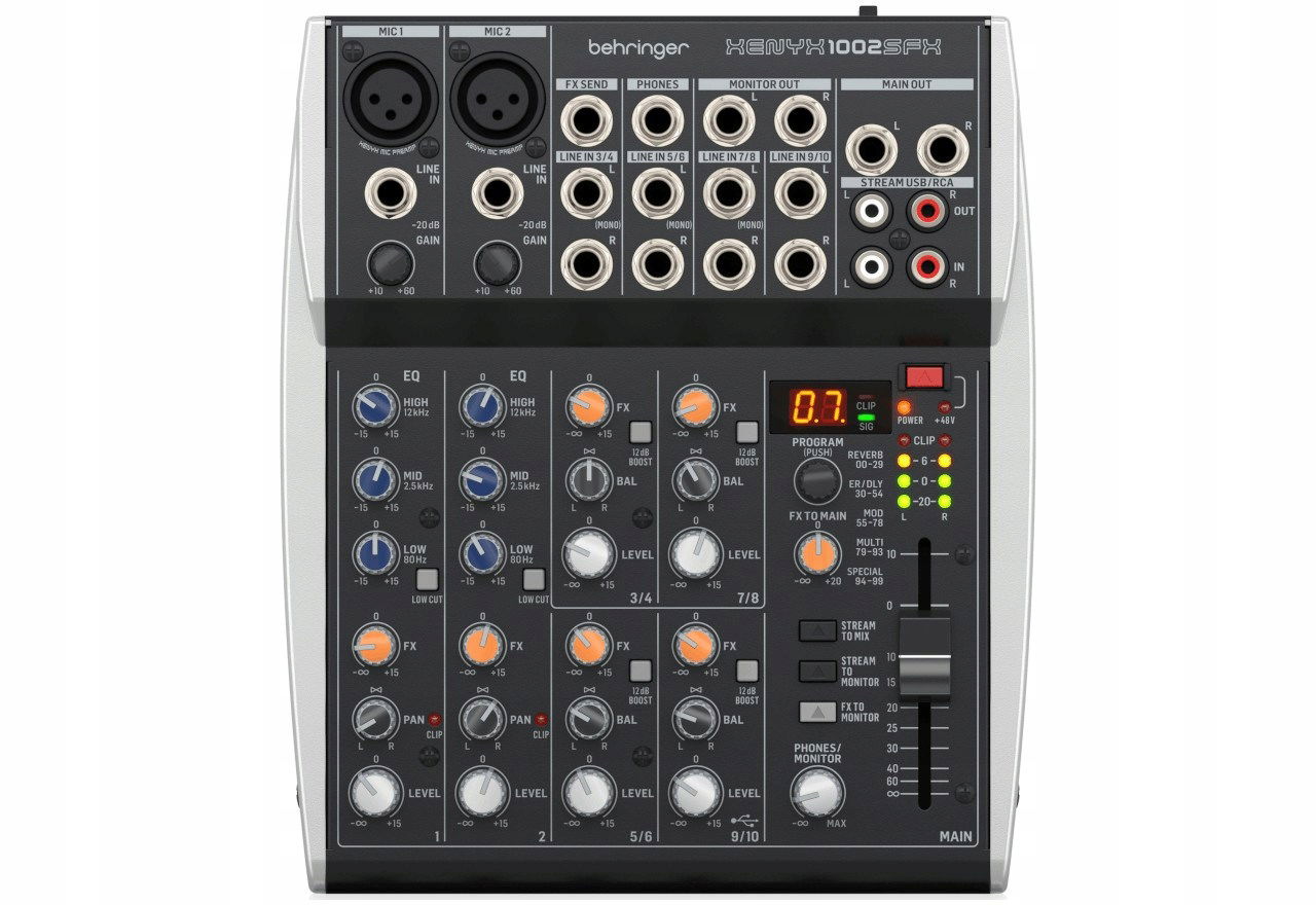 Behringer Xenyx 1002SFX Audio mixér