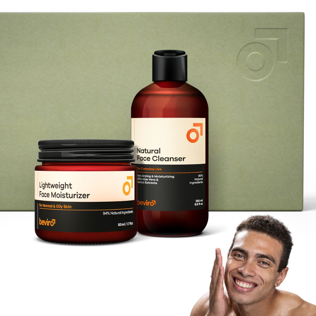 Beviro Sada Essential Skin Care Kit Pánska starostlivosť o tvár, gél krém