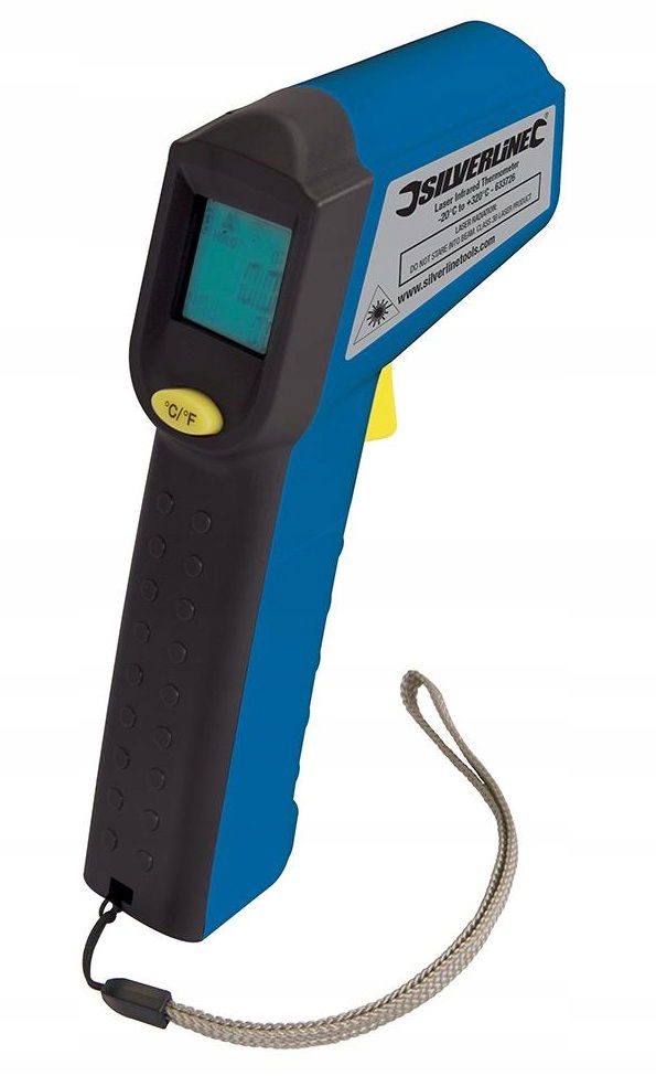 Bezdotykový laserový teplomer pyrometer Silverline