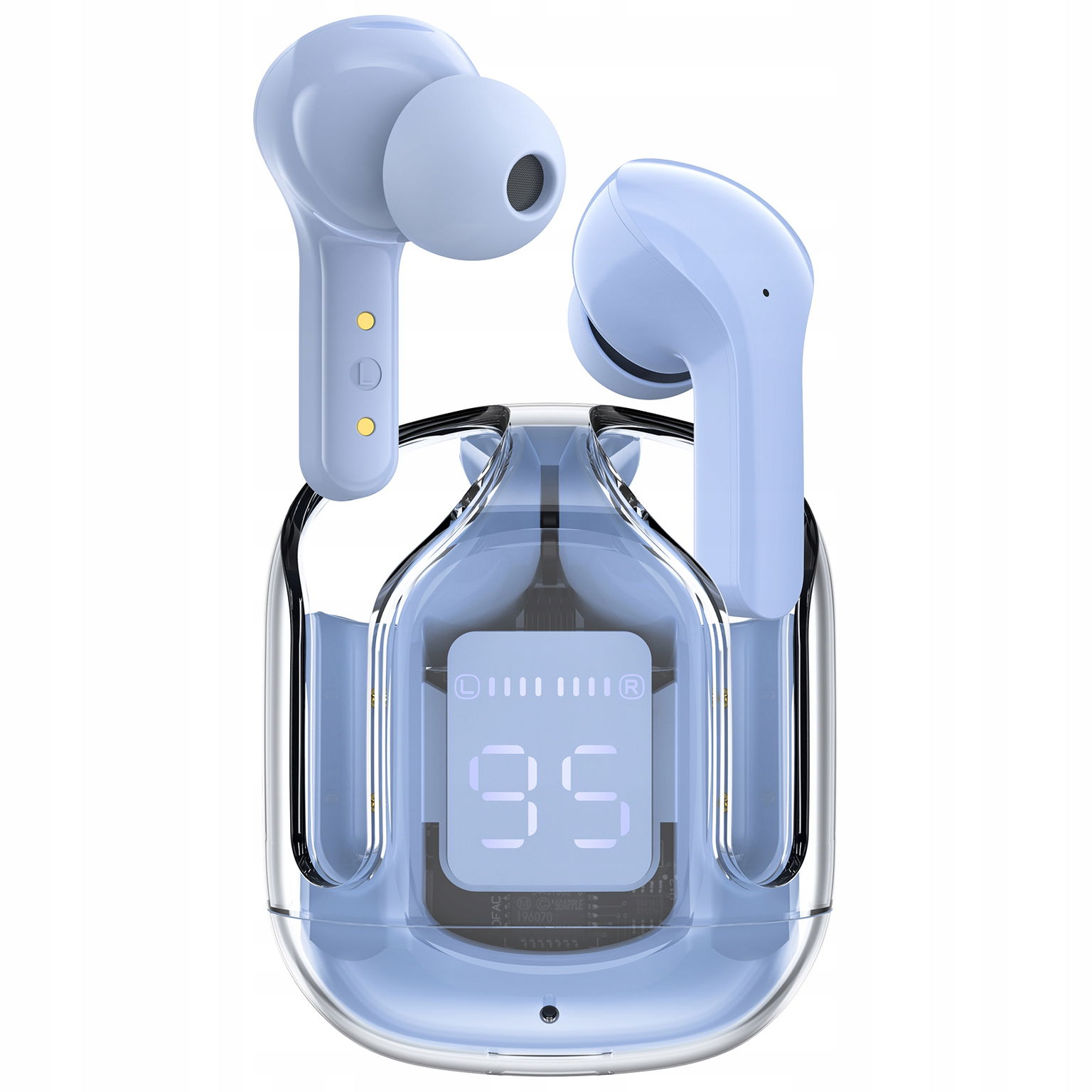 Bezdrôtové slúchadlá do uší Tws Bluetooth svetlomodré