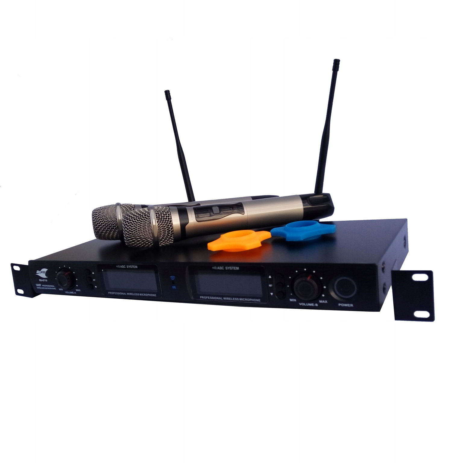 Bezdrôtový dvojitý mikrofón Skyway SD-8710 Uhf