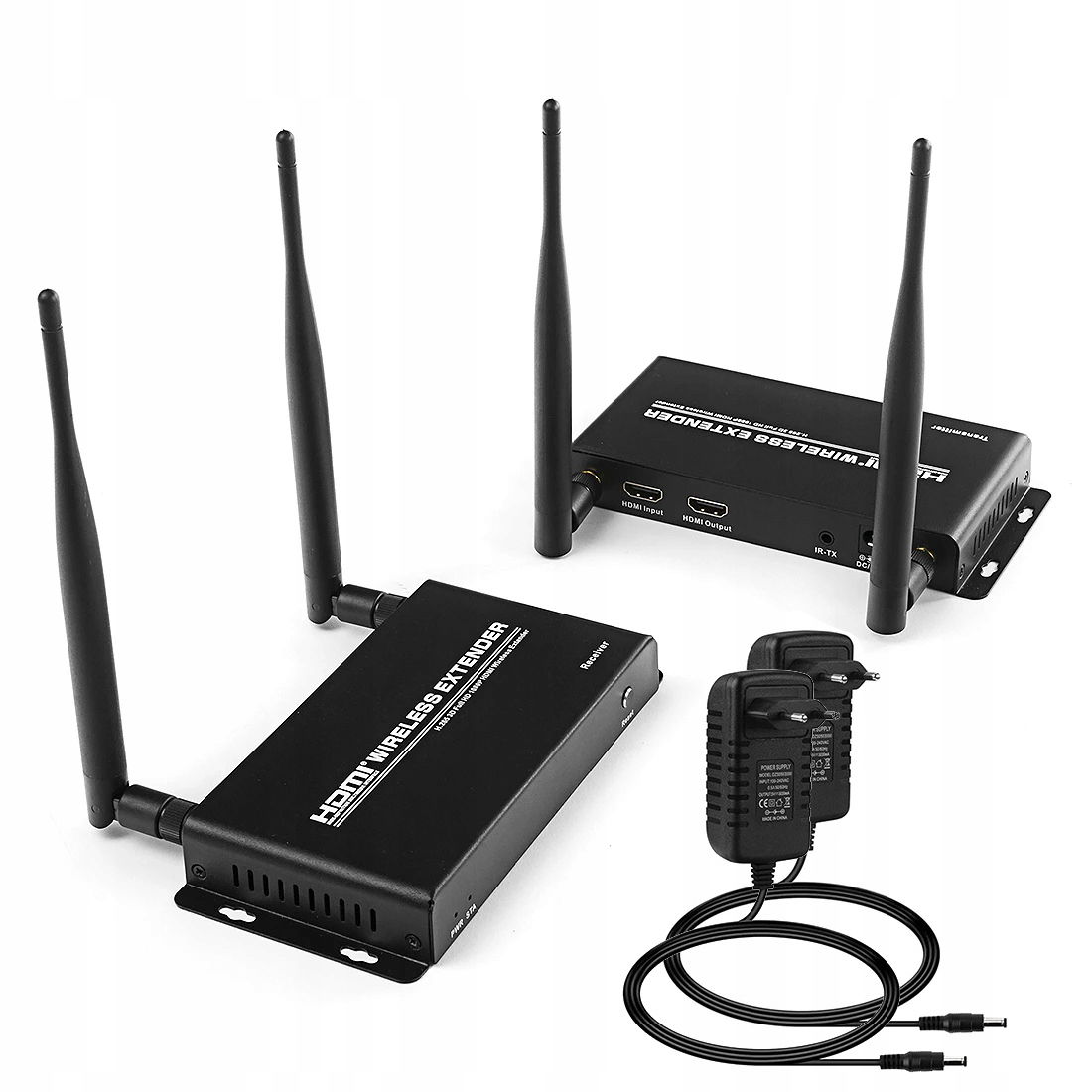 Bezdrôtový predlžovací kábel Vysielač Hdmi 200 metrov Dvojité antény