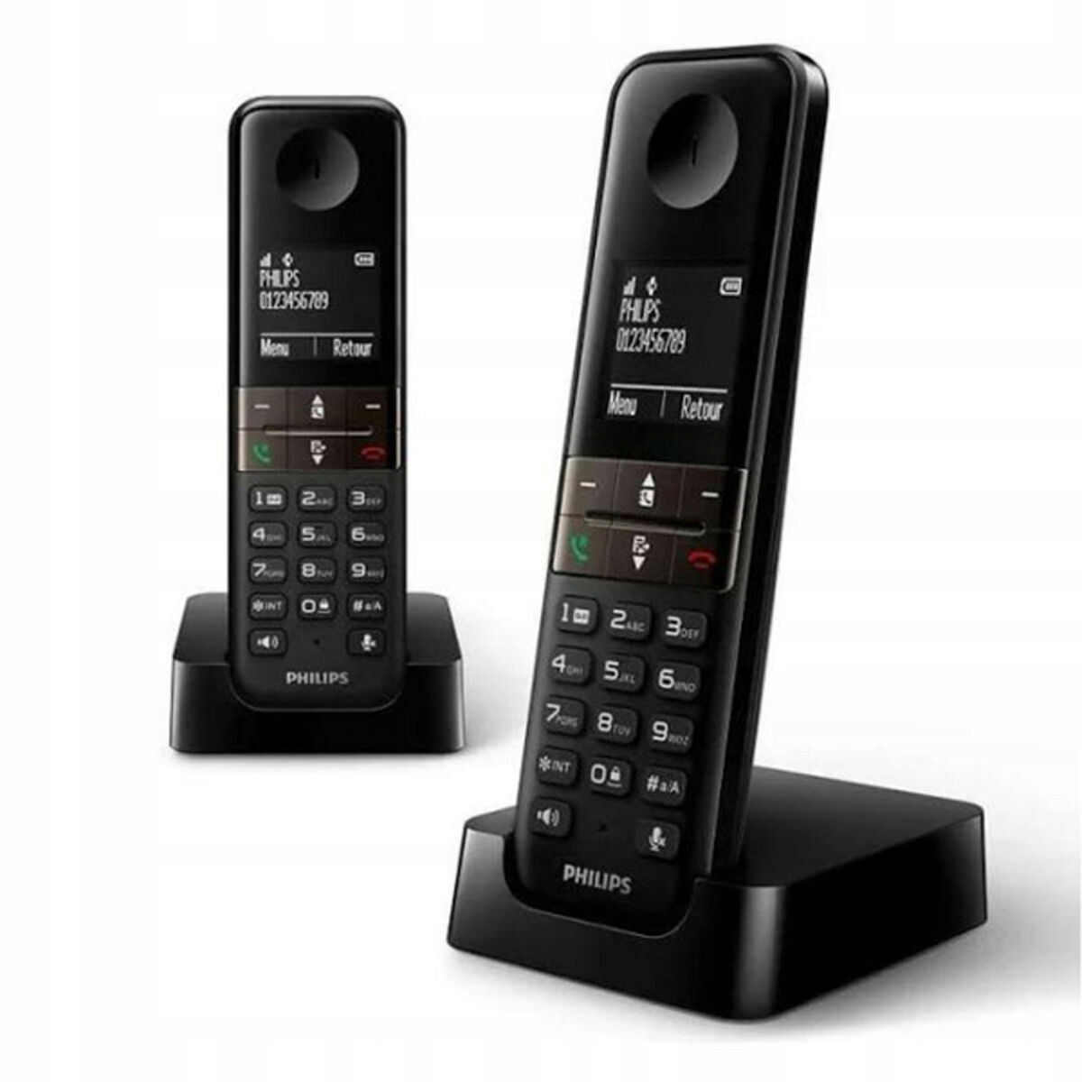 Bezdrôtový telefón Philips D4702B/34 Duo 1,8" Dect (2ks)