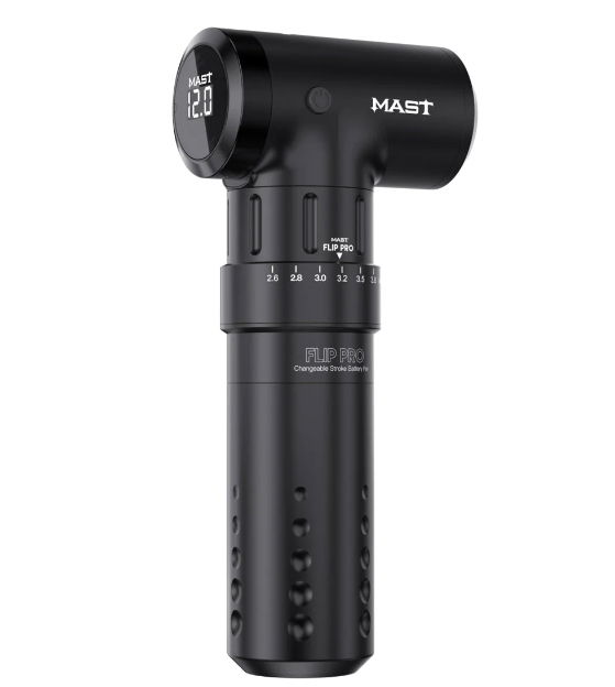 Bezdrôtový tetovací strojček Mast Flip Pro WQP-017 čierny