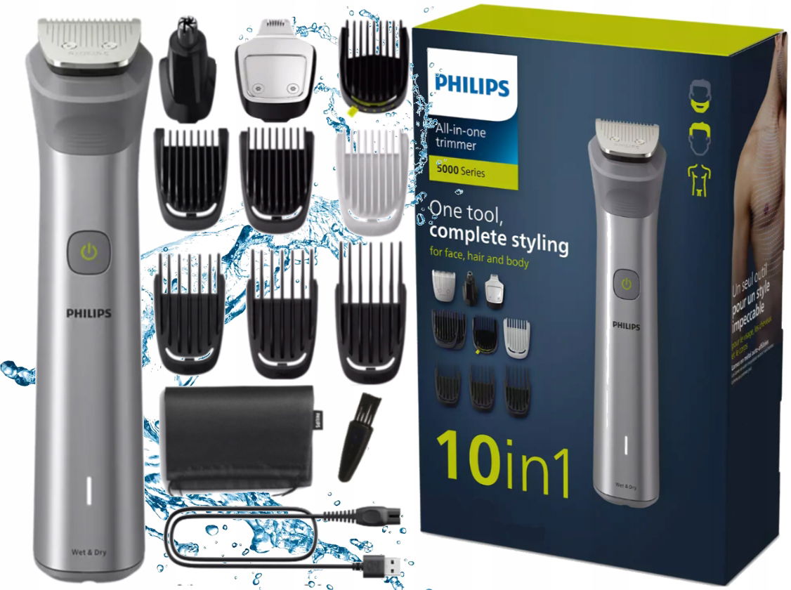 Bezdrôtový Zastrihávač Philips Na Vlasy A Fúzy – Multifunkčný Puzdro