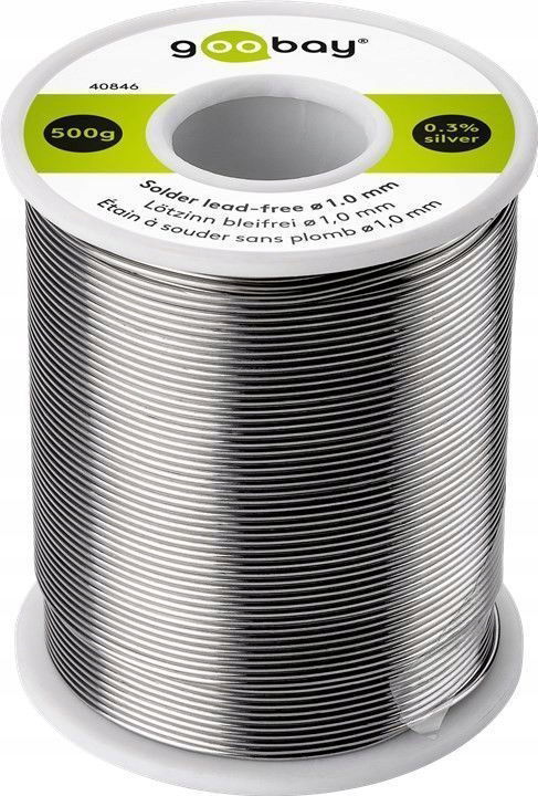 Bezolovnatý cín Striebro Meď Goobay 1,0 mm 500 g