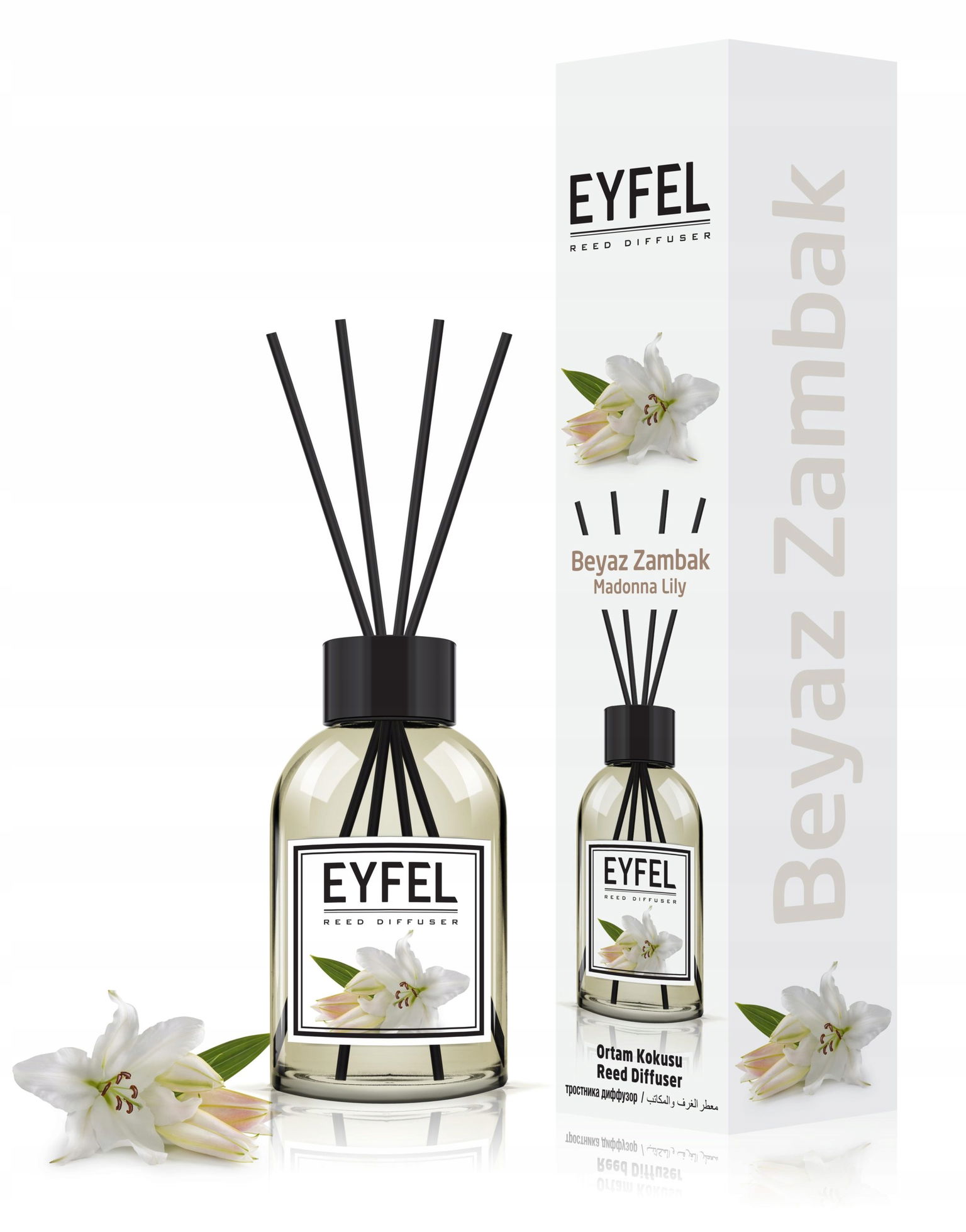 Biela Lilia Eyfel Vône Do Domácnosti Patyčky 110 ml