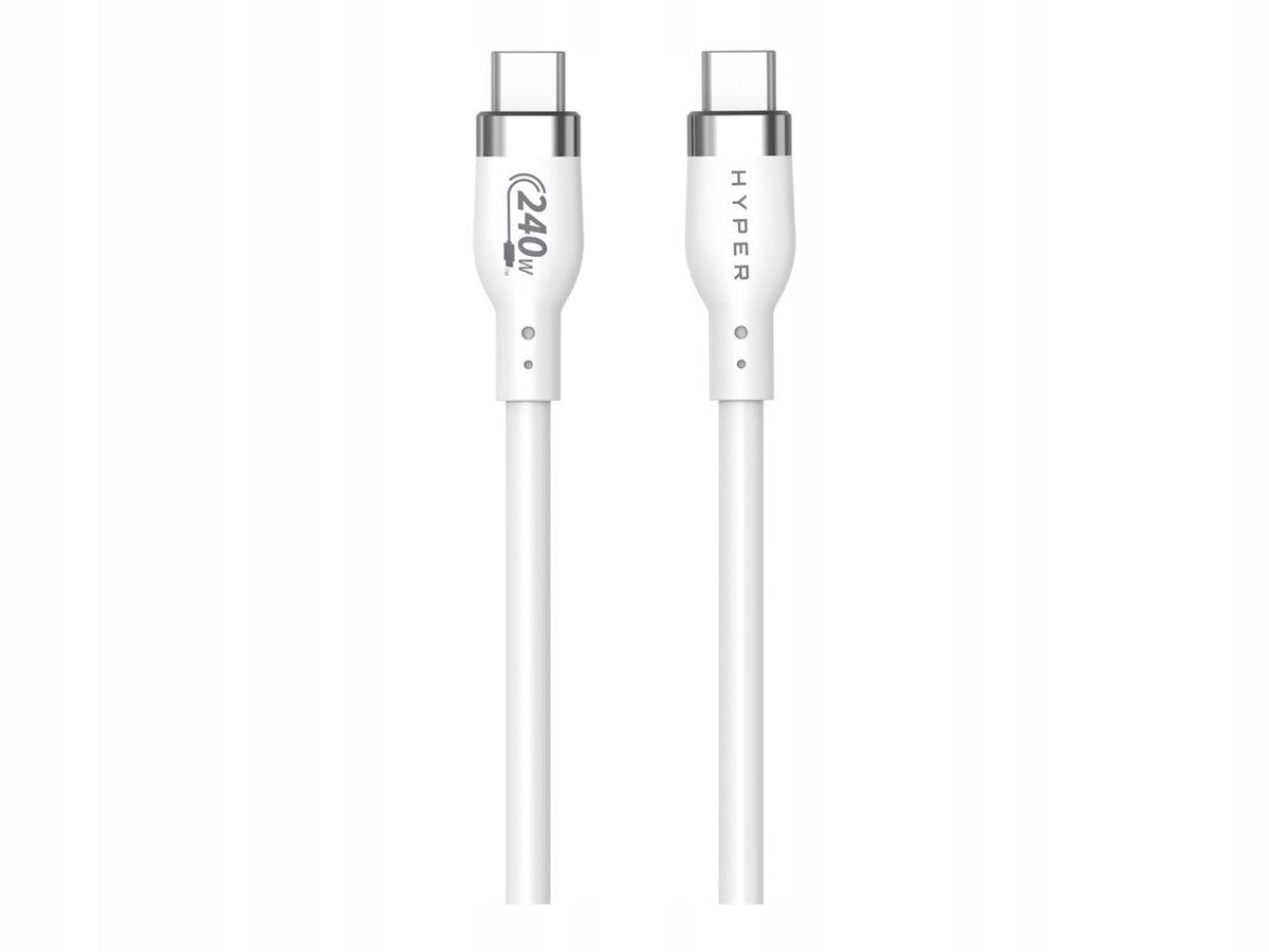 Biely kábel Usb-c Samec 24 pin Usb-c 2 m Samec 24 pin Usb-c