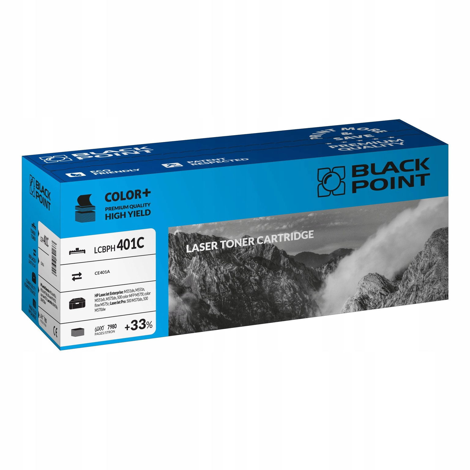 Black Point LCBPH401C náhrada CE401A (cyan)
