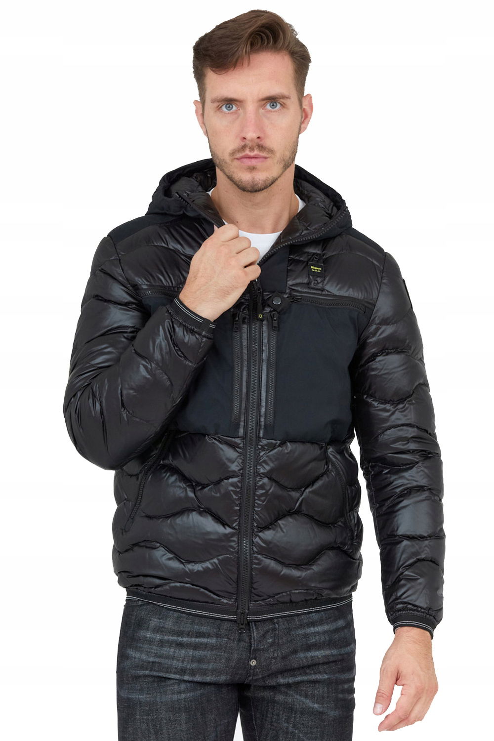 Blauer Čierna pánska s kapucňou 3XL