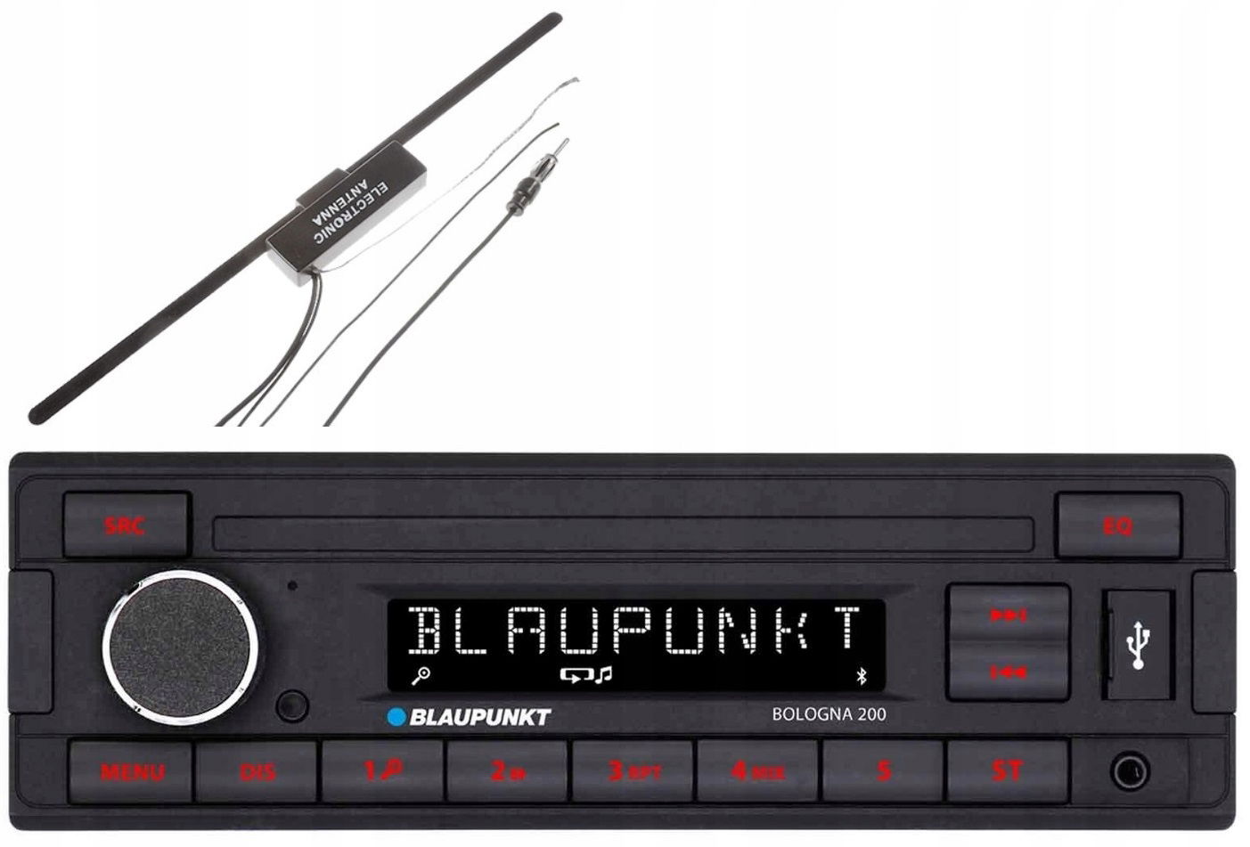 Blaupunkt Bologna 200 autorádio MP3 Usb Aux Max Power ++ Anténa
