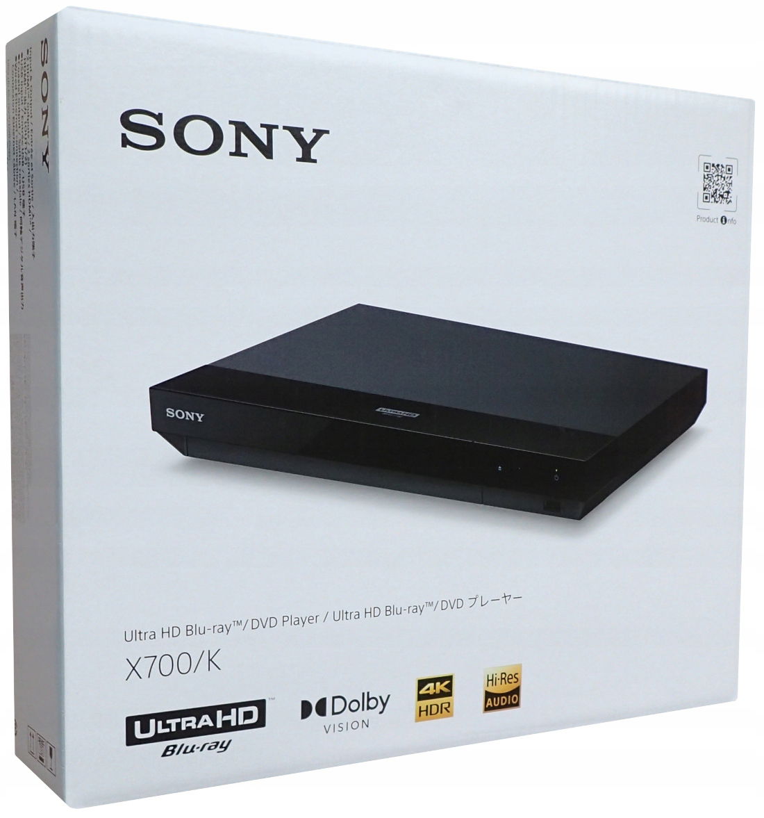 Blu-Ray CD DVD prehrávač Sony HDR10 Dolby Vision 4K UBP-X700/KBM2