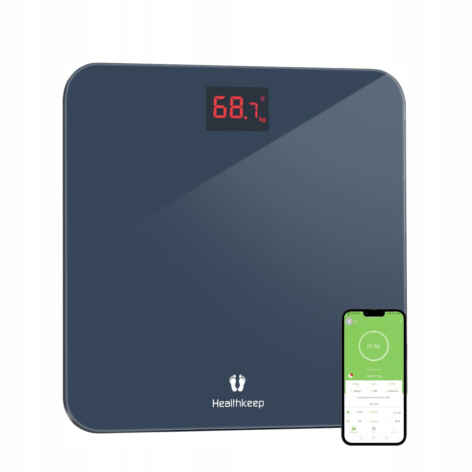 Bluetooth Kúpeľňová Váha Bmi S Vysokou Prémiovou Presnosťou
