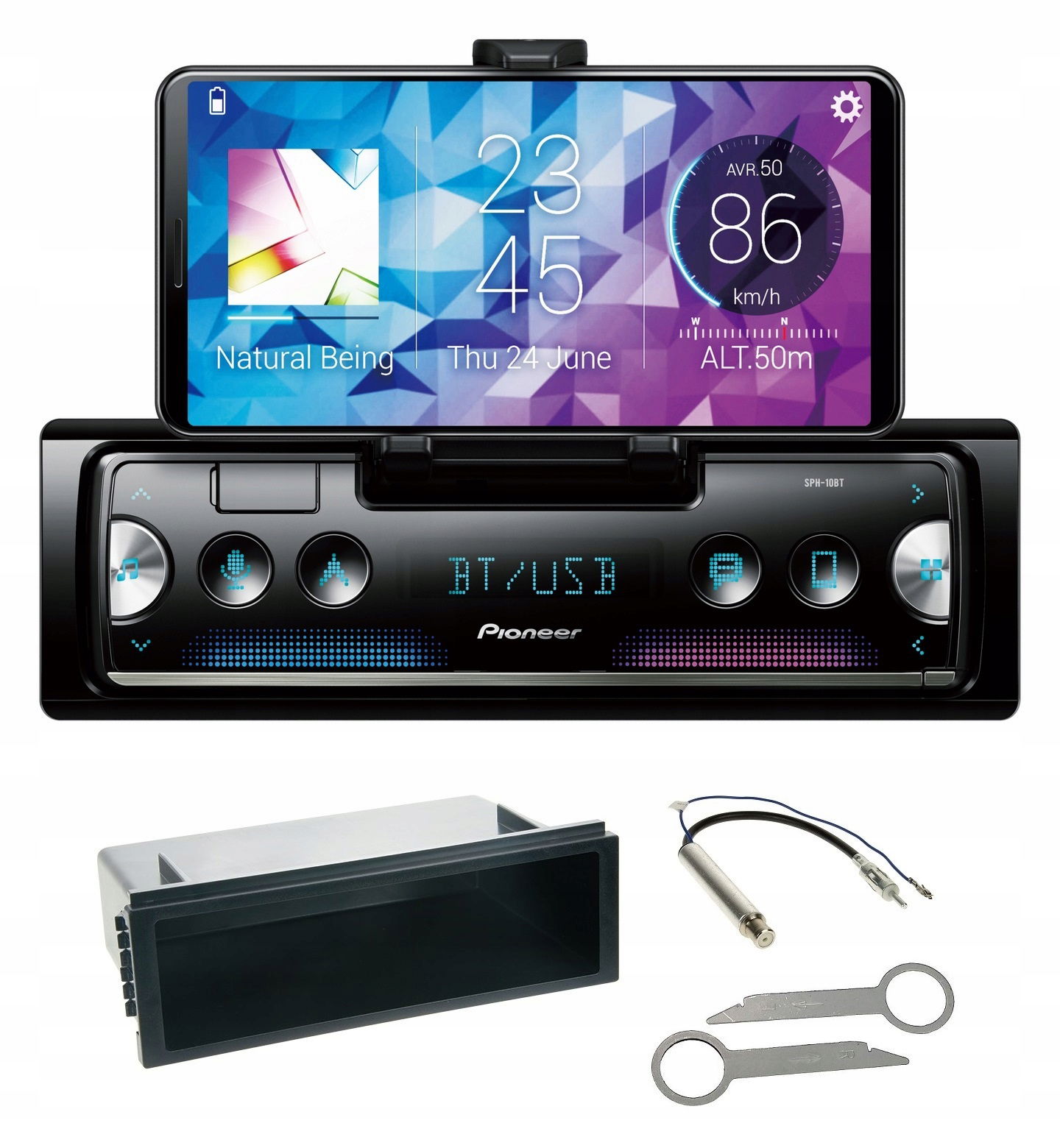 Bluetooth rádio Pioneer SPH-10BT pre Vw Golf 4 Passat