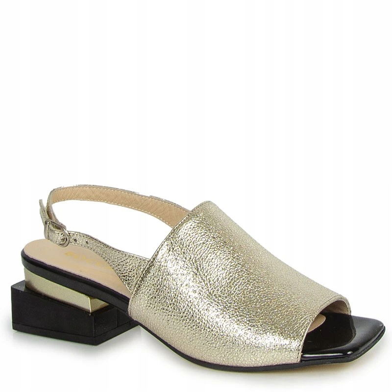 Boccato 335.5042 Kožené Sandále, Zlatá Kocka 41
