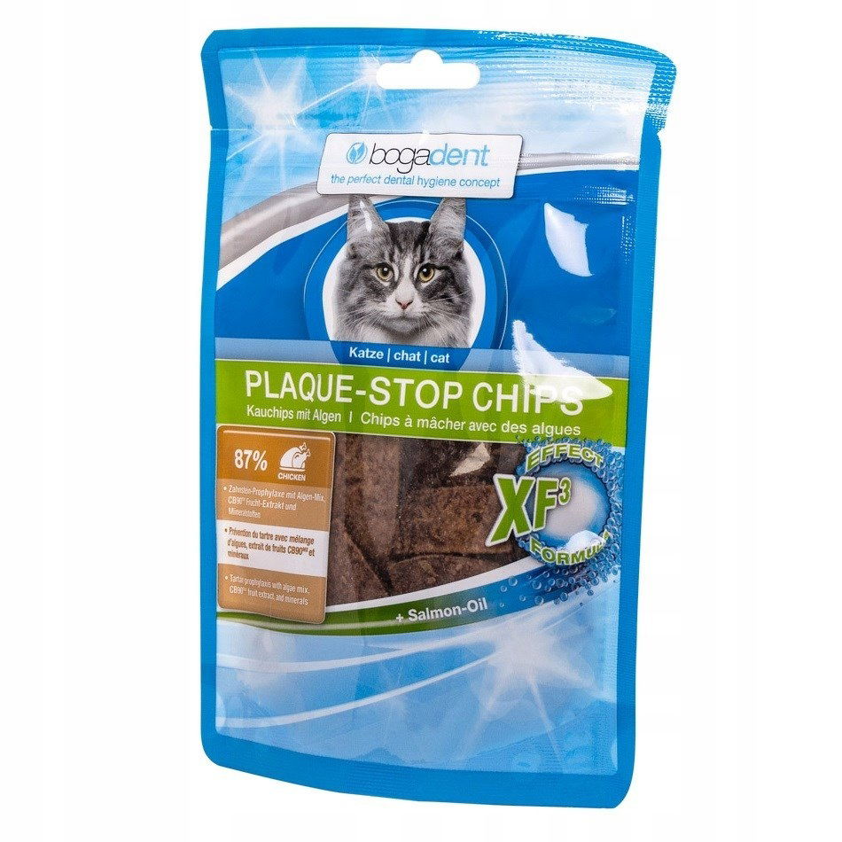 Bogar Plaque-stop Chips Chicken mačka 50g