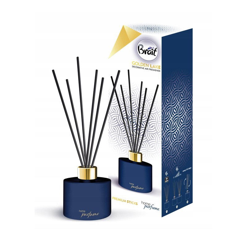 Brait Home Parfum Sticks Osviežujúce tyčinky Olej Golden Lake 100 ml
